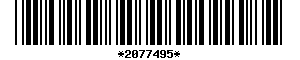 Barcode article