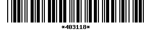 Barcode article