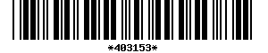 Barcode article