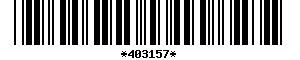 Barcode article