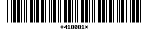 Barcode article