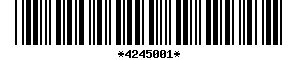 Barcode article