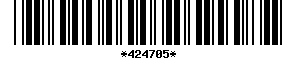 Barcode article