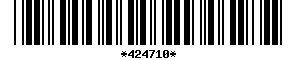 Barcode article