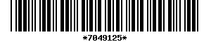 Barcode article