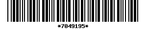 Barcode article