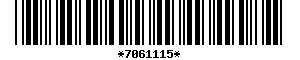 Barcode article