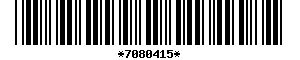 Barcode article
