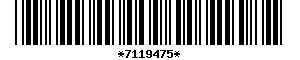 Barcode article