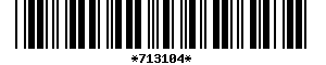 Barcode article
