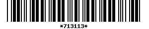 Barcode article
