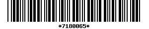 Barcode article