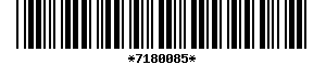 Barcode article