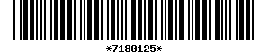 Barcode article