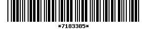 Barcode article