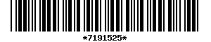 Barcode article