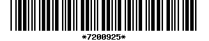 Barcode article