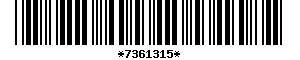 Barcode article