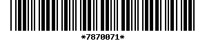 Barcode article