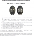 Come codificare telecomando BFT mitto