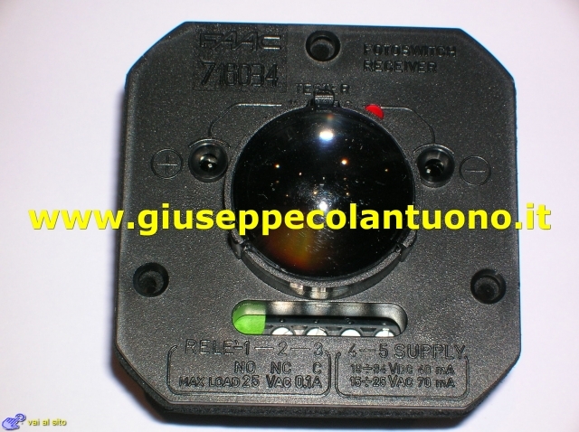 Ricevitore fotoswitch orientabile