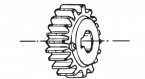 Girri 130 13016 Ingranaggio Z18 M4