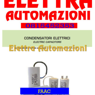 CONDENSATORE DI SPUNTO 450V 6,3 8 10 12,5 16 18 25 35 40 mF uF MF FAAC - BFT